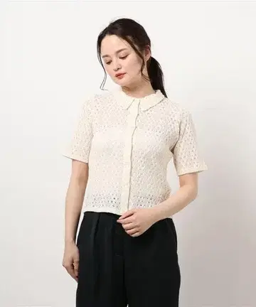 agnes b. PARIS 라셸 니트 셔츠 SIZE: 2 1125G