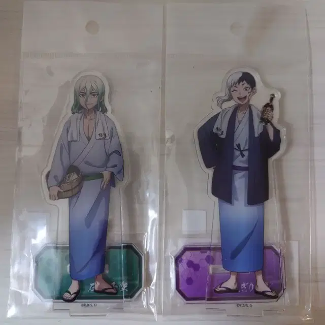 닥터스톤 센쿠 아사기리 겐 극락탕 콜라보 스탠드 아크릴 세트 인형 피규어
