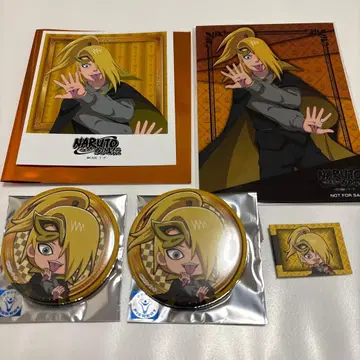 NARUTO 나루토 프린세스 카페 캔뱃지 특전 브로마이드 데이다라