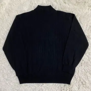 [ 새상품급 ] GLENMORG 캐시미어 100% 모크넥 스웨터 블랙 L