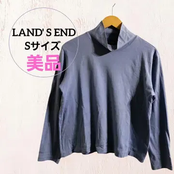 랜드 엔드 보라색 퍼플 하이넥 S 사이즈 여성용 새상품급