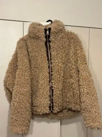 [ mily bilet ] 인조 가죽 테이프 사용 푸들 퍼 블루종