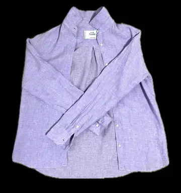 노블 스픽 앤 스팬 린넨 긴팔 셔츠 라벤더 38 네프 1