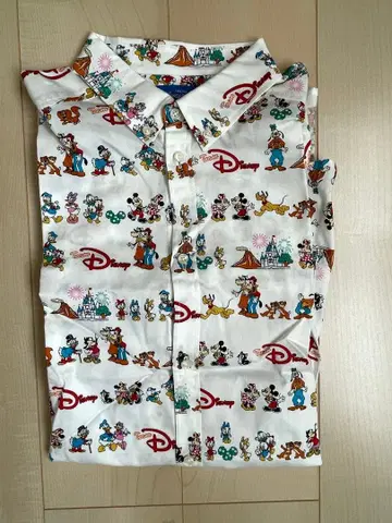 디즈니 프린트 버튼업 셔츠