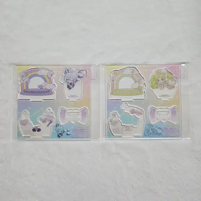 프리파라 10주년x산리오 콜라보 아크릴스탠드 플레이트 히비키 파루루 일괄