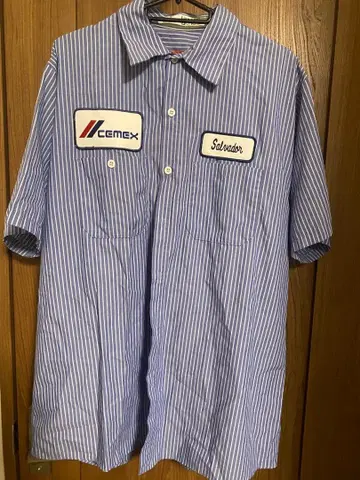Cemex 스트라이프 워크 셔츠 사이즈 56