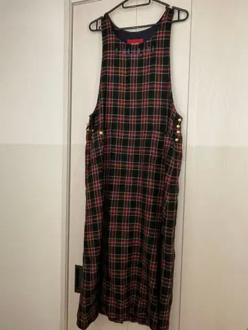 핑크하우스 PINK HOUSE 체크 점퍼 스커트 원피스