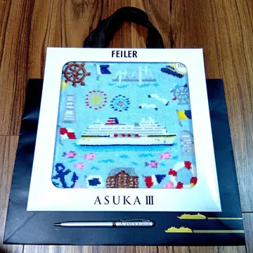 ASUKAIII X FEILER 오리지널 손수건과 볼펜 & 종이 봉투