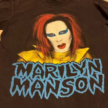 (중고) 90s 마릴린 맨슨 T셔츠 블랙
