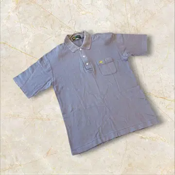 골든베어 반팔 피케 셔츠 프리 사이즈 남성용 봄/여름 퍼플