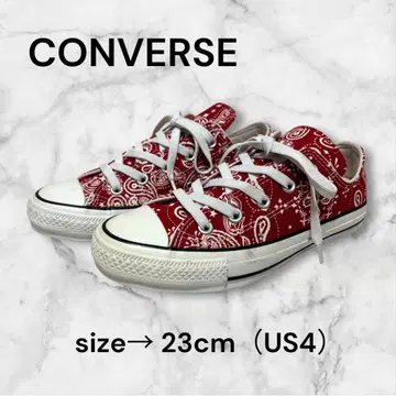컨버스 스니커즈 반다나 패턴 로우컷 캐주얼 페이즐리 무늬