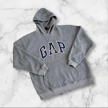 갭 올드 갭 플리스 후드티 풀오버 XXL 그레이