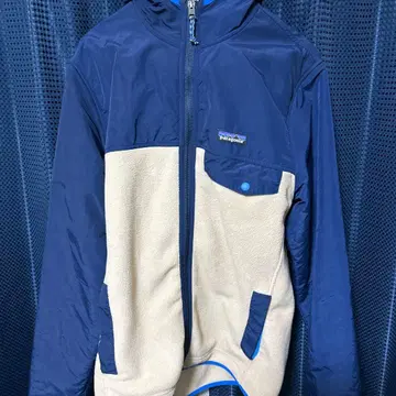 Patagonia 플리스 자켓 네이비/베이지
