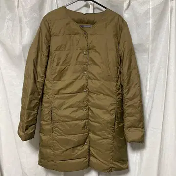 무인양품 브라운 계열 롱 다운 자켓 s 사이즈