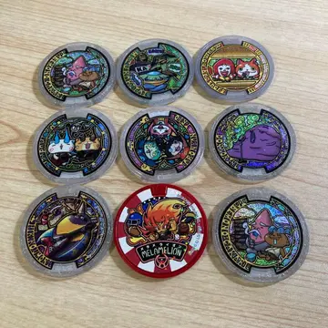 요괴 메달 우타 메달 세트 9매 + 엔마대왕 포함 알뜰 세트