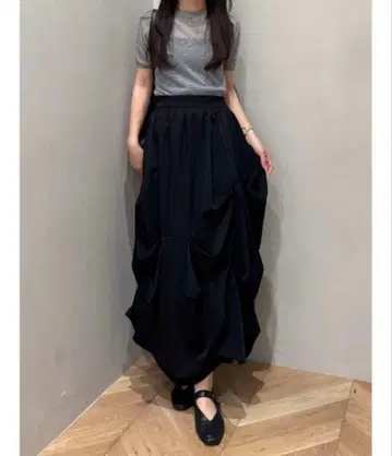 스타일 믹서 랜덤 태킹 스커트 S 사이즈