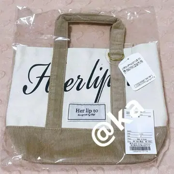 미개봉 새상품 루미네 한정판 토트백 핸드백 ivory 아이보리