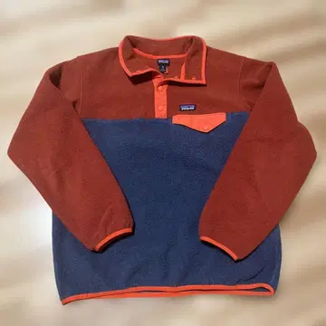 patagonia 플리스 자켓 레드/네이비