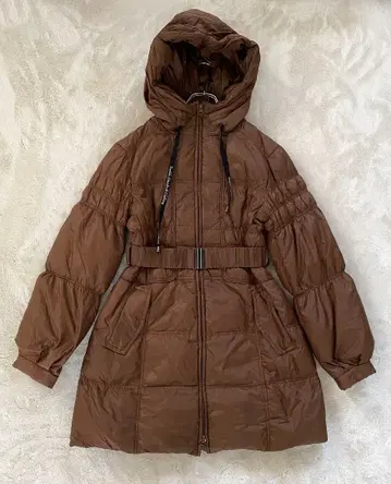 덥스타 나일론 롱 다운 코트 브라운 계열