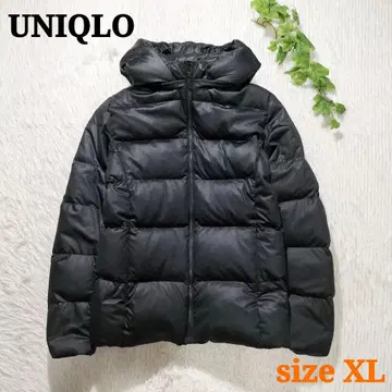 UNIQLO 스트레치 다운 자켓 후드 부착 손세탁 가능 블랙 XL