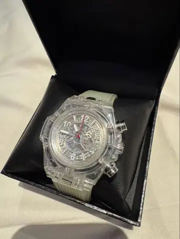 KIMSDUN 클리어 크로노그래프 시계