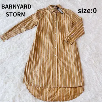 미사용 새상품 밴야드 스톰 코튼 셔츠 원피스 리본 포함