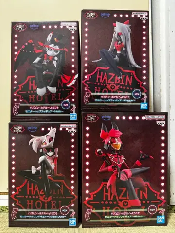 해즈빈 호텔에 오신 것을 환영합니다 모니터 탑 피규어 4개 세트