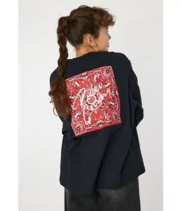 로데오 크라운 Cowboy 반다나 롱 슬리브 티셔츠