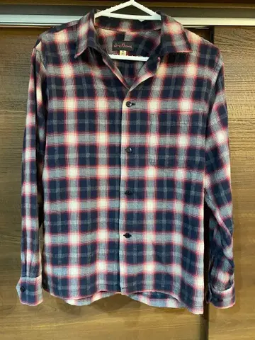 DryBones 옴브레 체크 셔츠 오픈 카라 36 드라이 본즈