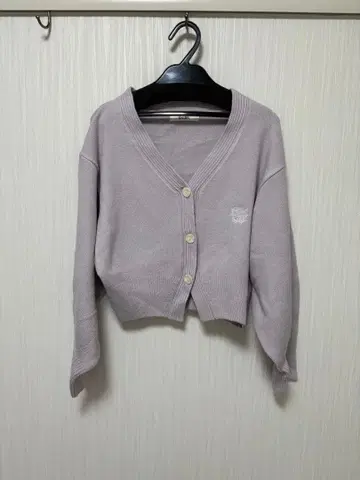 SNIDEL 라벤더 숏 기장 가디건