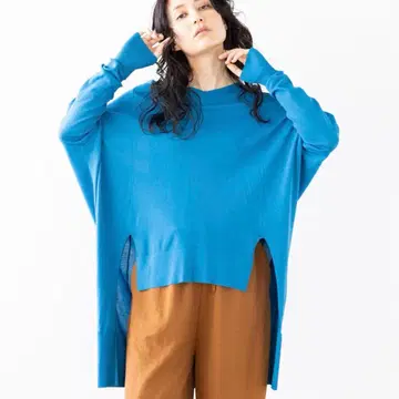 오즈모시스 백 롱 니트 풀오버