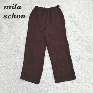 mila schon 허리밴딩 레이온 와이드 팬츠 40 L 브라운
