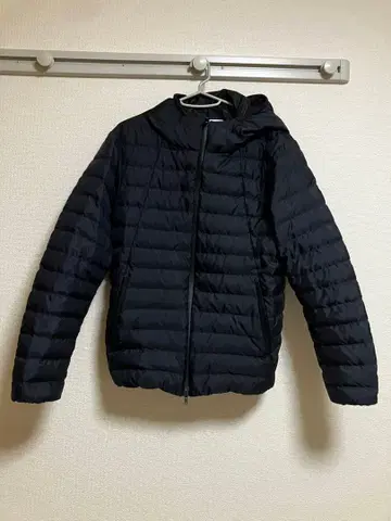 BEAUTY&YOUTH 후드 부착 다운 자켓 블랙