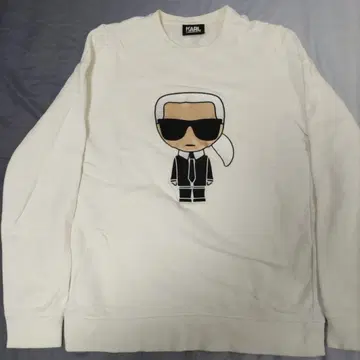 KARL LAGERFELD 캐릭터 자수 맨투맨