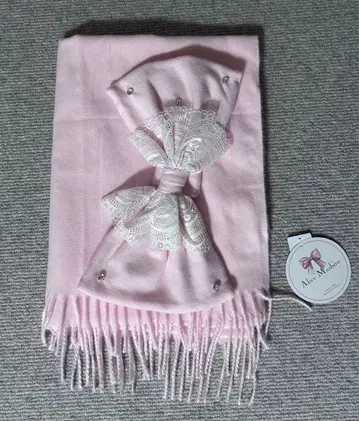 진화이트 리본 머플러 스톨