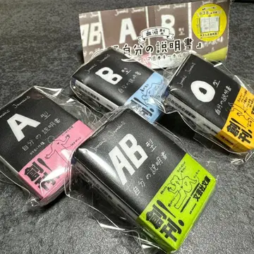 혈액형 나의 설명서 미니어처 콩 도서 키링 1