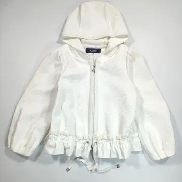 M'S GRACY 엠즈 그레이시 엠보싱 플라워 후드티 블루종