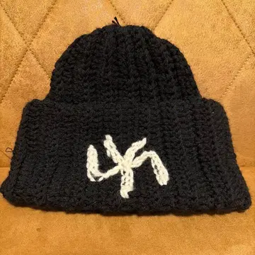 anri NY 니트 비니 블랙 핸드메이드