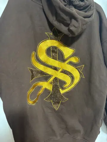 Supplier 브라운 집업 후드티 M