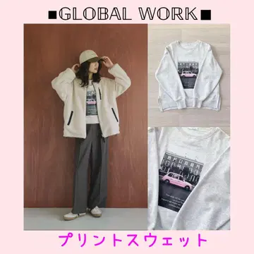 [ 새상품급 ] 글로벌 워크 프린트 맨투맨