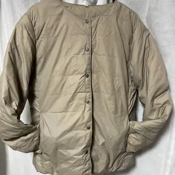 무인양품 경량 다운 포켓터블 노카라 자켓