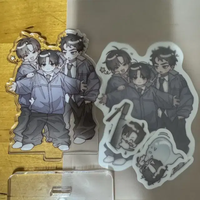 괴담출근 어린이 현무1팀 아크릴스탠드,스티커 일괄