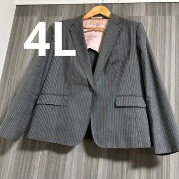4L AOKI 여성 수트 그레이 빅 사이즈 자켓