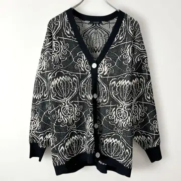 JEANASIS (지나시스) 12G 다마스크 자카드 V 가디건