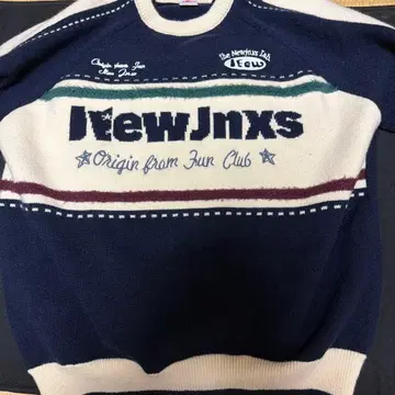 컬러 블록 링거 니트 Navy/M