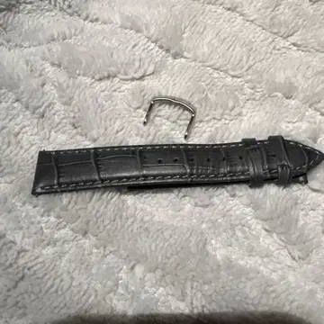 그레이 크로커다일 엠보싱 가죽 벨트