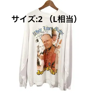 YEEZY WHITE LIVES MATTER TEE size 2 화이트