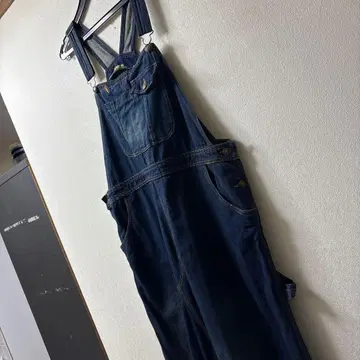 골드 재팬 데님 오버롤 스커트