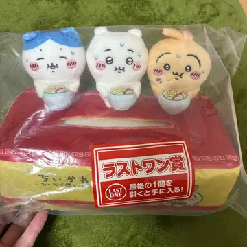 치이카와 제일복권 모두 함께 라멘 라스트 원 로 티슈 케이스