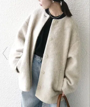 SHIPS any: 샤기 노카라 코쿤 코트